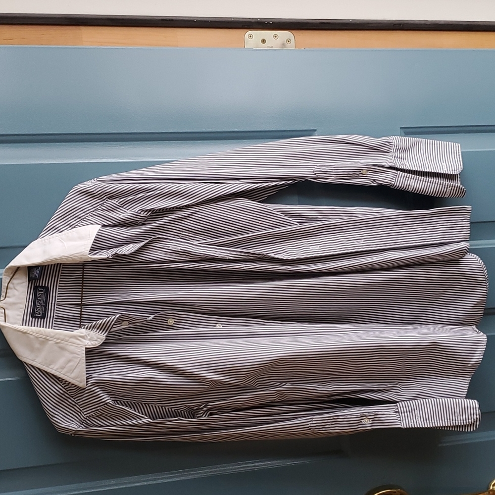 Lands End French cuff shirt 15.5/33